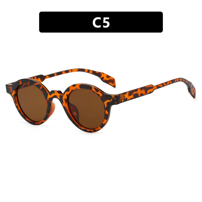 Women's trendy round sunglasses with high-quality, flexible frame Skanto