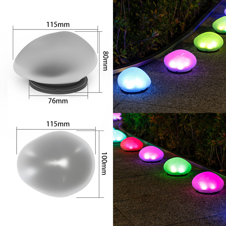 Oppladbare LED Pebble Sti Lys Vanntette Hage Akcent Skanto