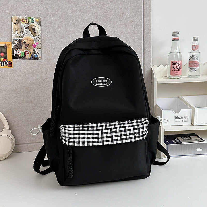 K Casual Multi-Pocket Skole Rygsekk