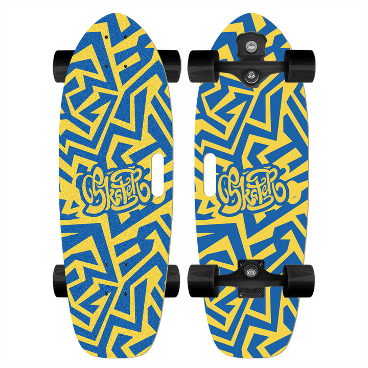 Skateboard med tilpasset tegneserie-design Skanto
