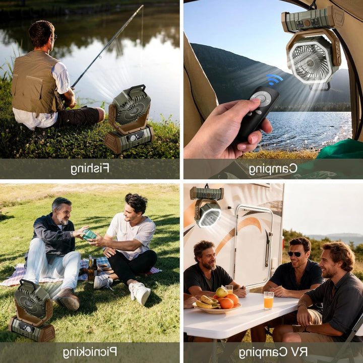 Unisex multifunksjonell bærbar vifte Skanto