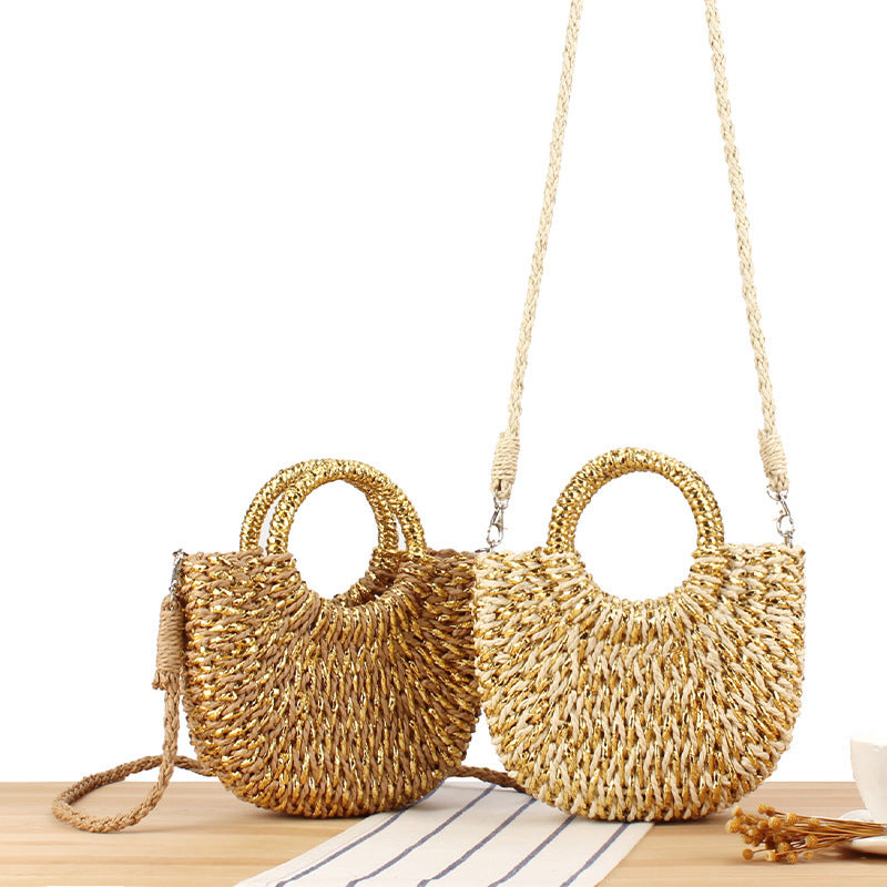 Handbag with refined braid Skanto