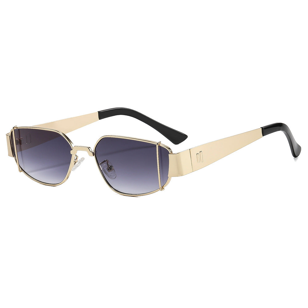 Dame designer solbrille i moderne, kantete stil Skanto