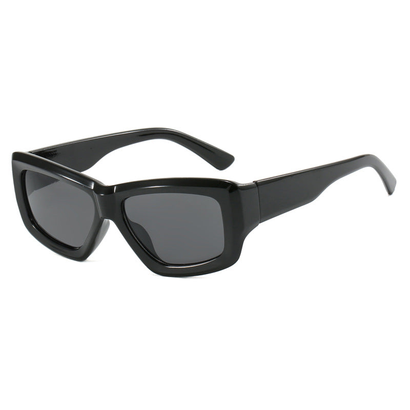Women's trendy square sunglasses with transparent frame and comfortable lenses Skanto