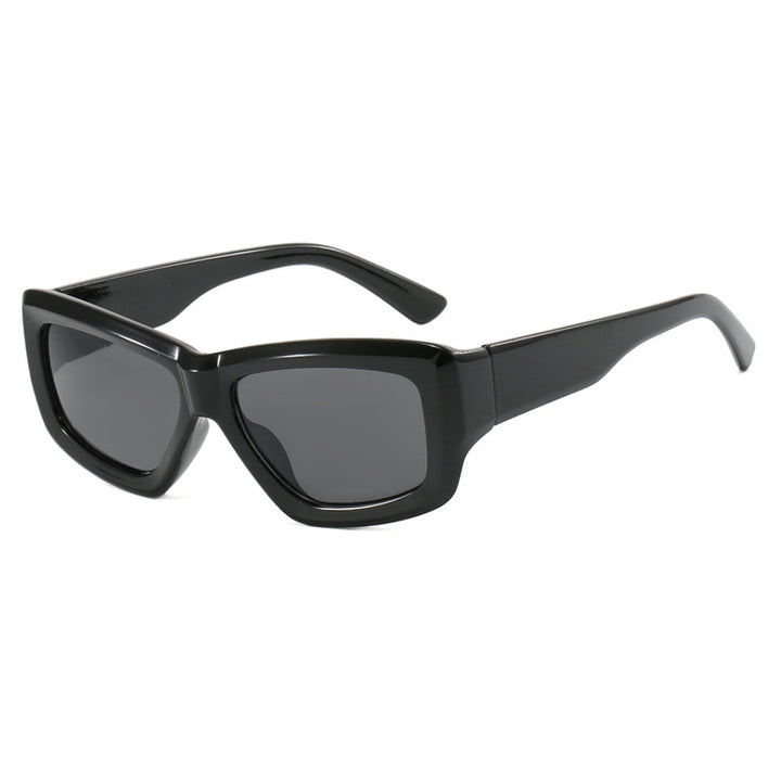 Women's trendy square sunglasses with transparent frame and comfortable lenses Skanto