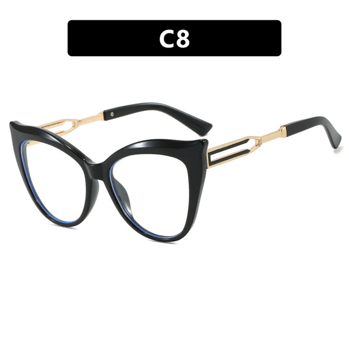 Women's cat-eye glasses with elegant metal frame Skanto