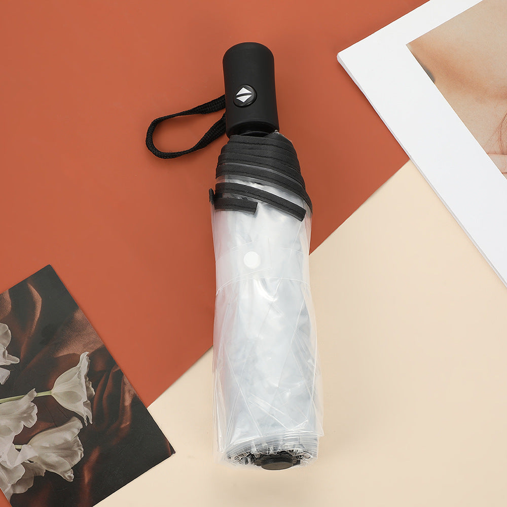 Unisex Automatisk Gjennomsiktig Paraply Skanto