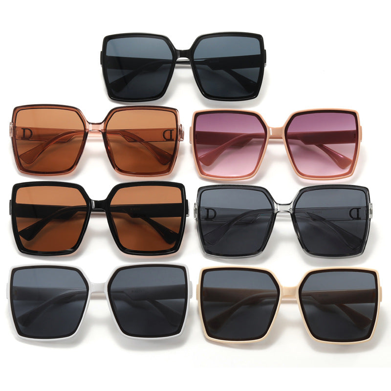 Dame Oversized-solbrille med stilig ramme Skanto