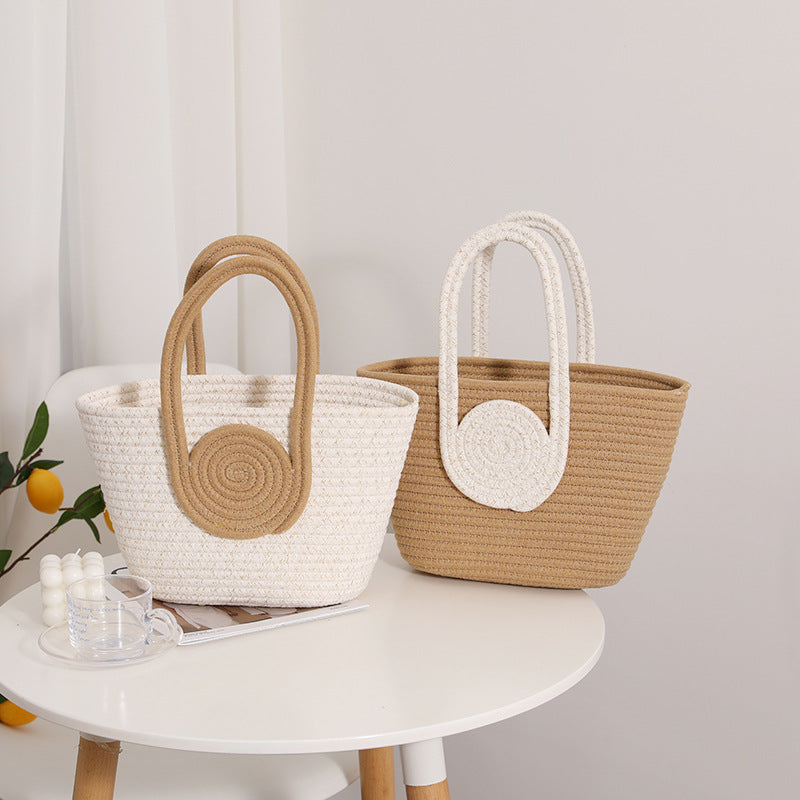 Decorative natural fiber bag Skanto