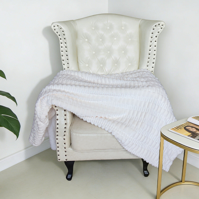 Dame Koselig Struktur-Fleece-Teppe Skanto