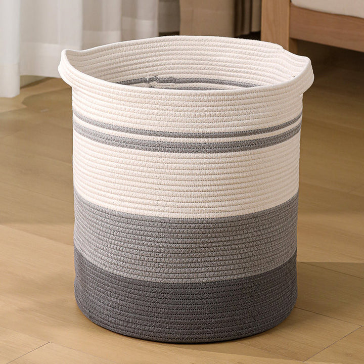 Damen oppbevaringskurv med moderne stripete design Skanto