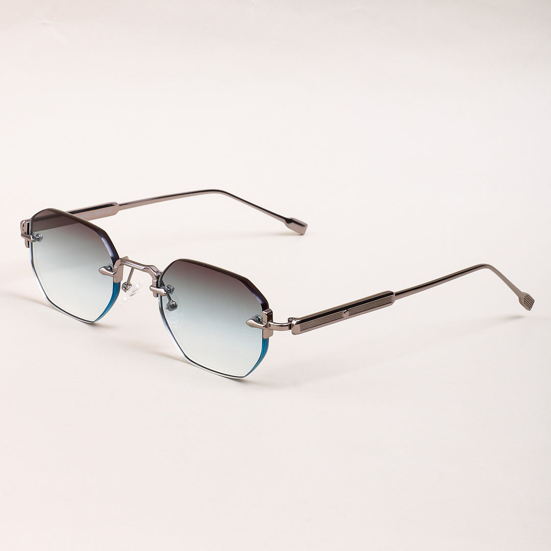 Dame solbrille med elegant åttkantet ramme og komfortable nesepads Skanto
