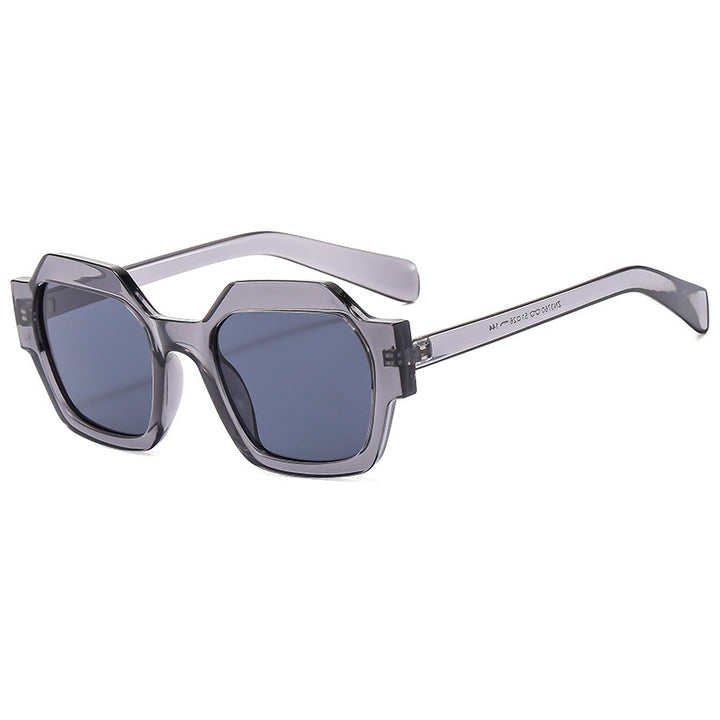 Damer geometrisk solbrille med moderne ramme og UV-beskyttelse Skanto