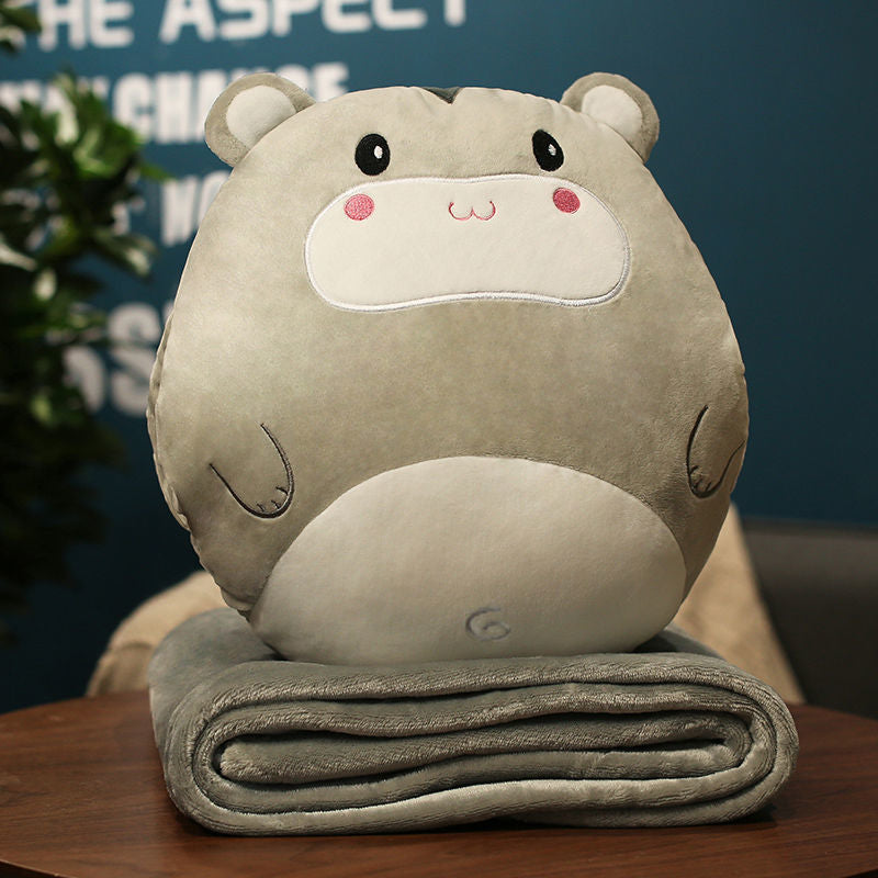 Plush gulrotpute og teppesett Skanto
