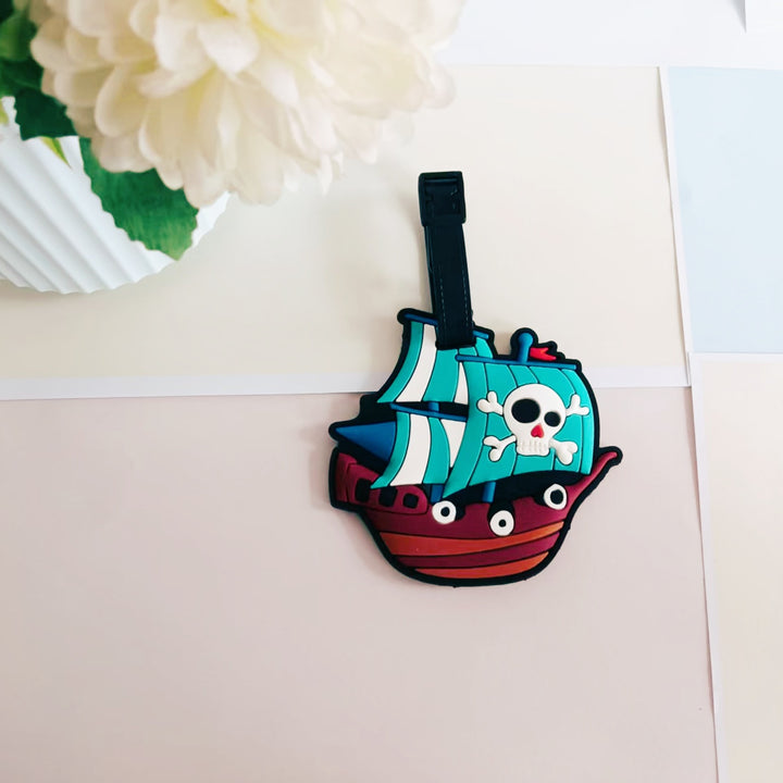 Unisex Bagasjelapp i piratskipsdesign Skanto