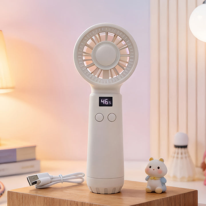 Damer Bærbar USB Håndvifte med Temperaturskala Skanto