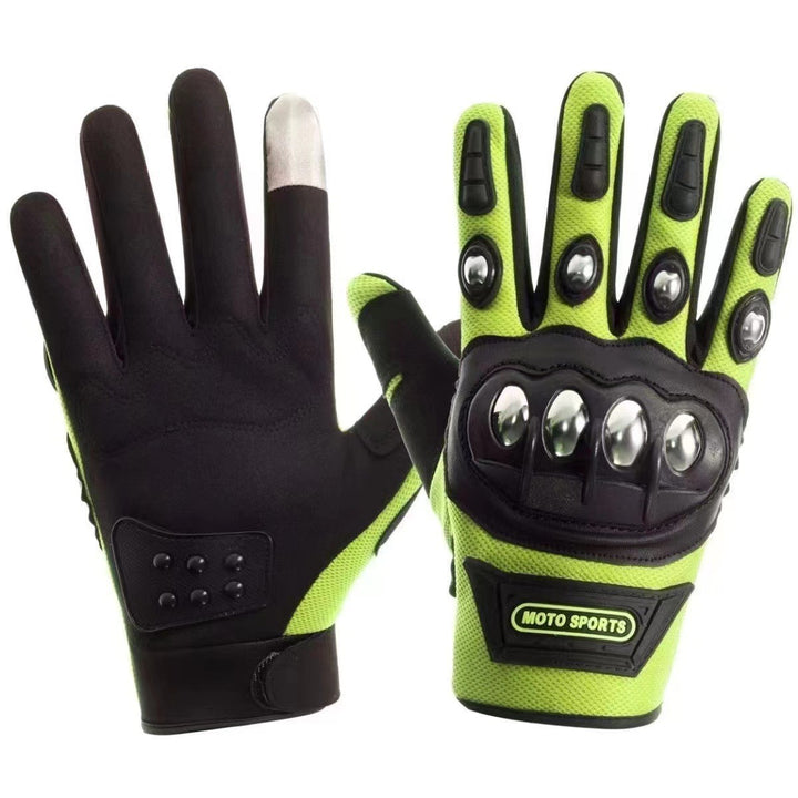 Men's protective gloves with reinforced backhand Skanto