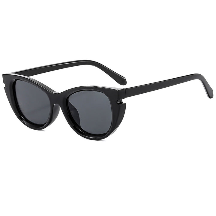 Dame Cat-Eye solbriller med robust plastramme Skanto