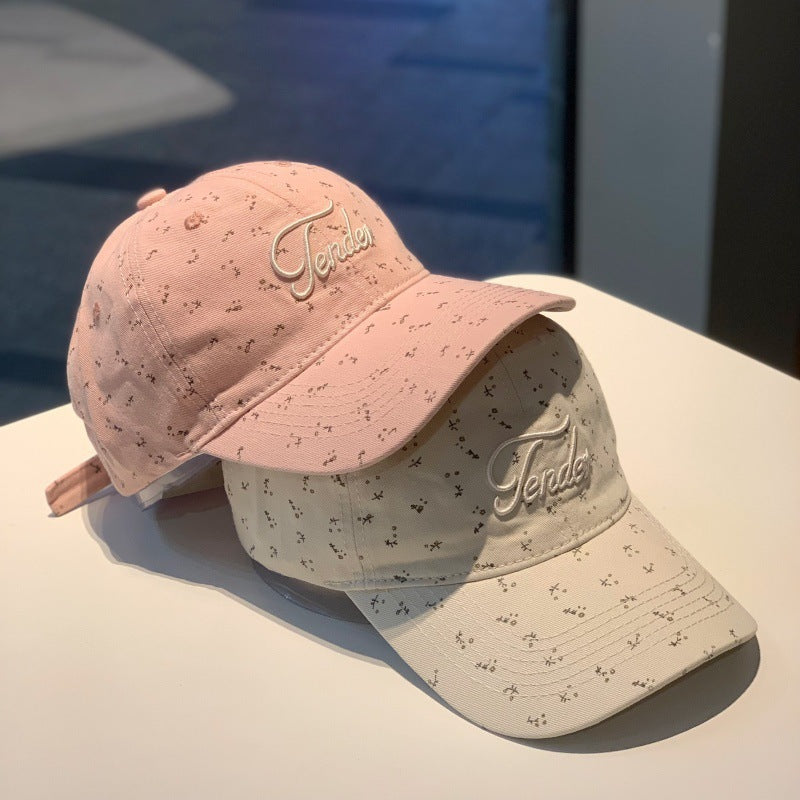 Kvinners Broderte Uformelle Grafiske Baseball Cap Skanto
