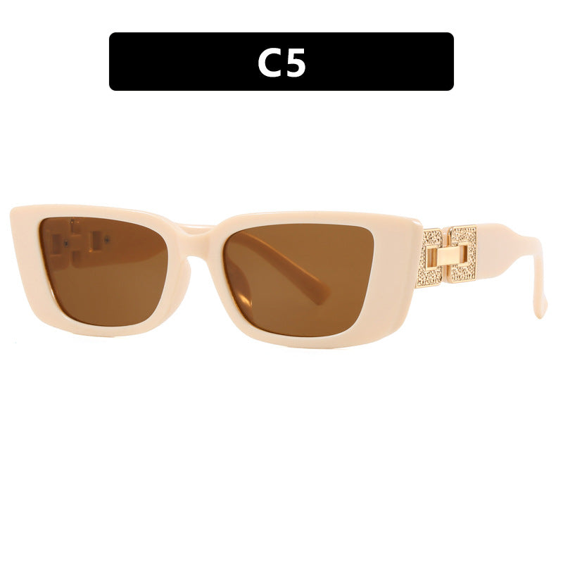 Women's Fashionable Oversized Sunglasses with Unique Leopard Print Skanto
