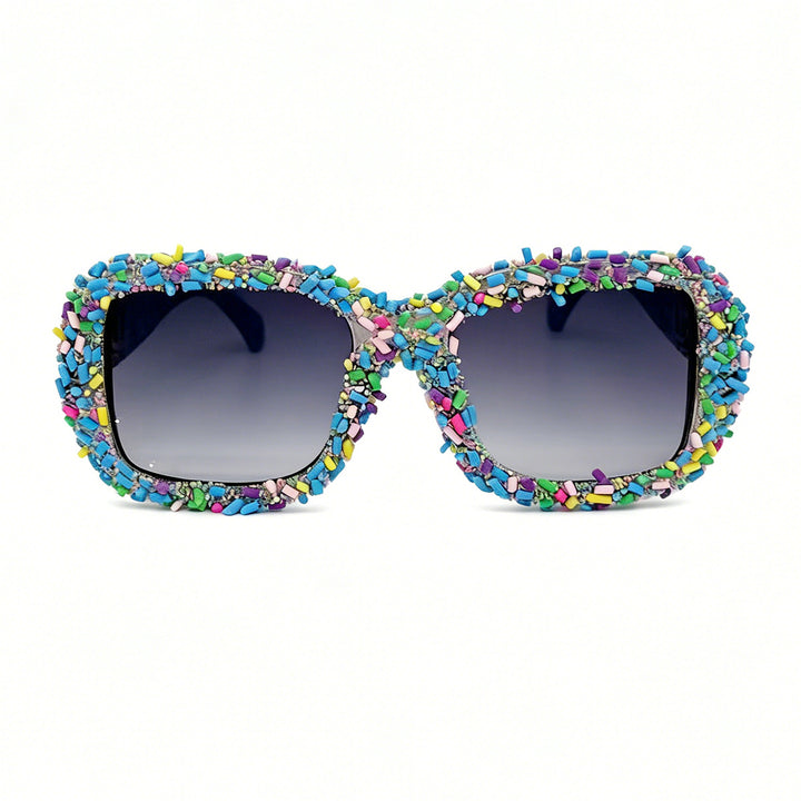 Dame solbrille med kreativ godtepryd Skanto