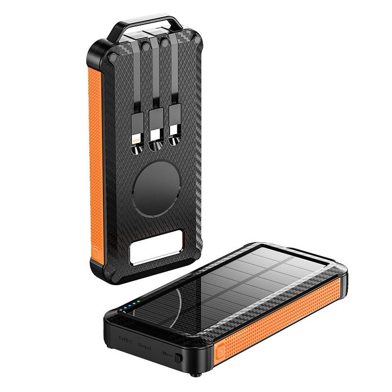 Solar Powerbank med Trådløs Ladeteknologi Skanto