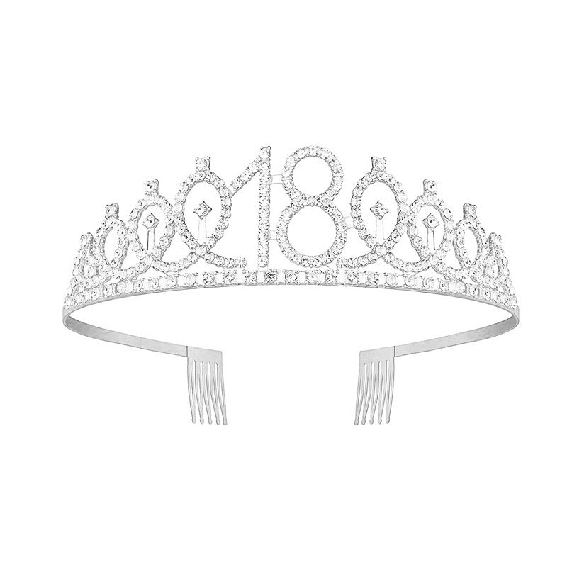 Dame Glitrende Krone med Swarovski-stener Skanto