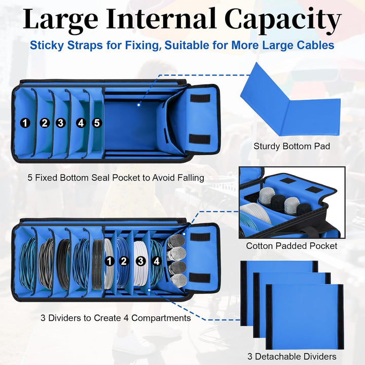 Multifunksjonell kabelorganisatorpose Skanto