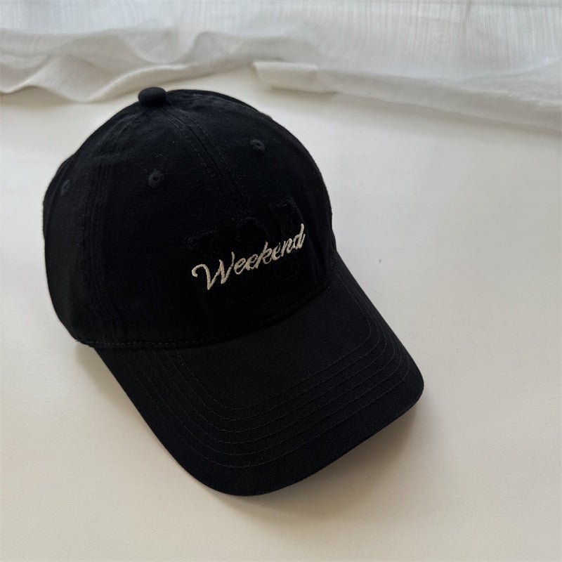 Kvinnenes Casual Brodert Bomull Cap Skanto