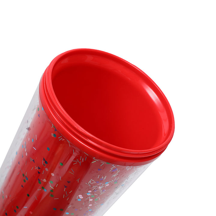 Dame Glitter Drikkekopp med Lekkasjefri Lokk og Ergonomisk Håndtak Skanto