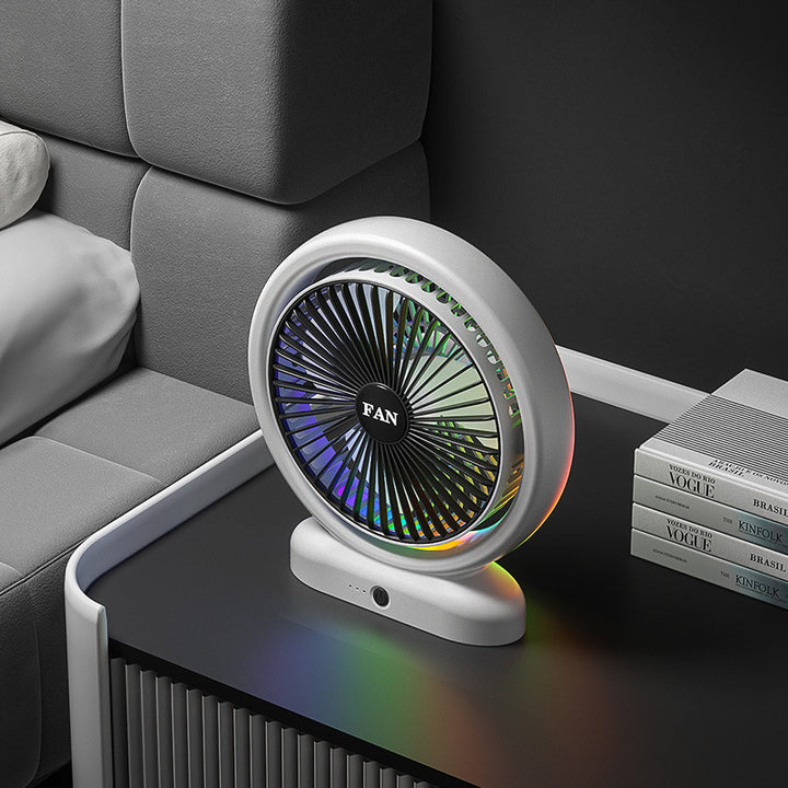 Unisex Portabel Luftsirkulasjonsvifte med LED-omgivelserbelysning Skanto