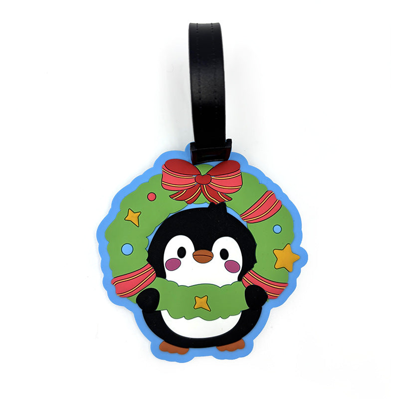 Unisex Playful Penguin Luggage Tag Skanto