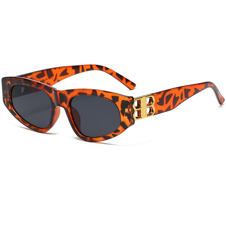 Dame Designer-solbrille med luksuriøse rammedetaljer Skanto