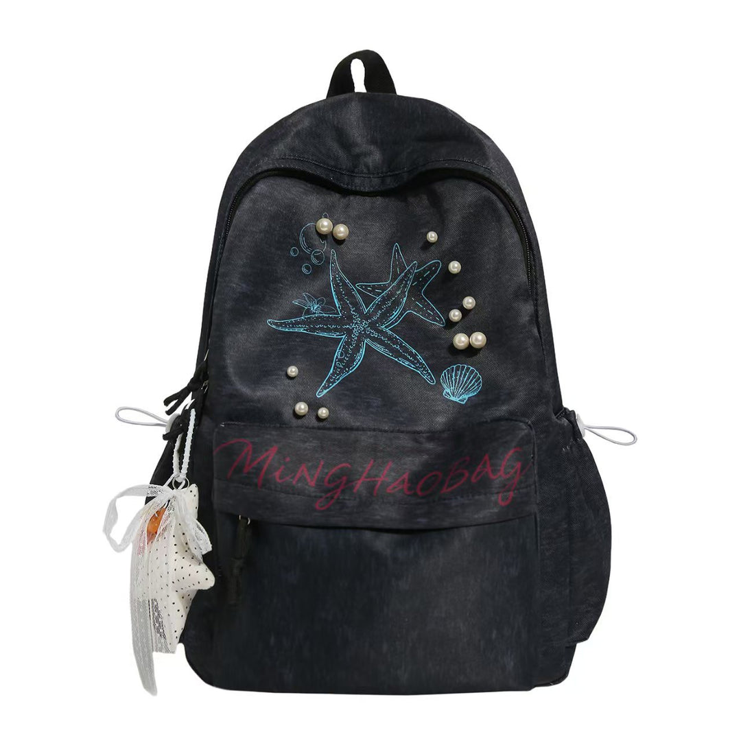 Maritime-inspirert utsmykket ryggsekk Skanto