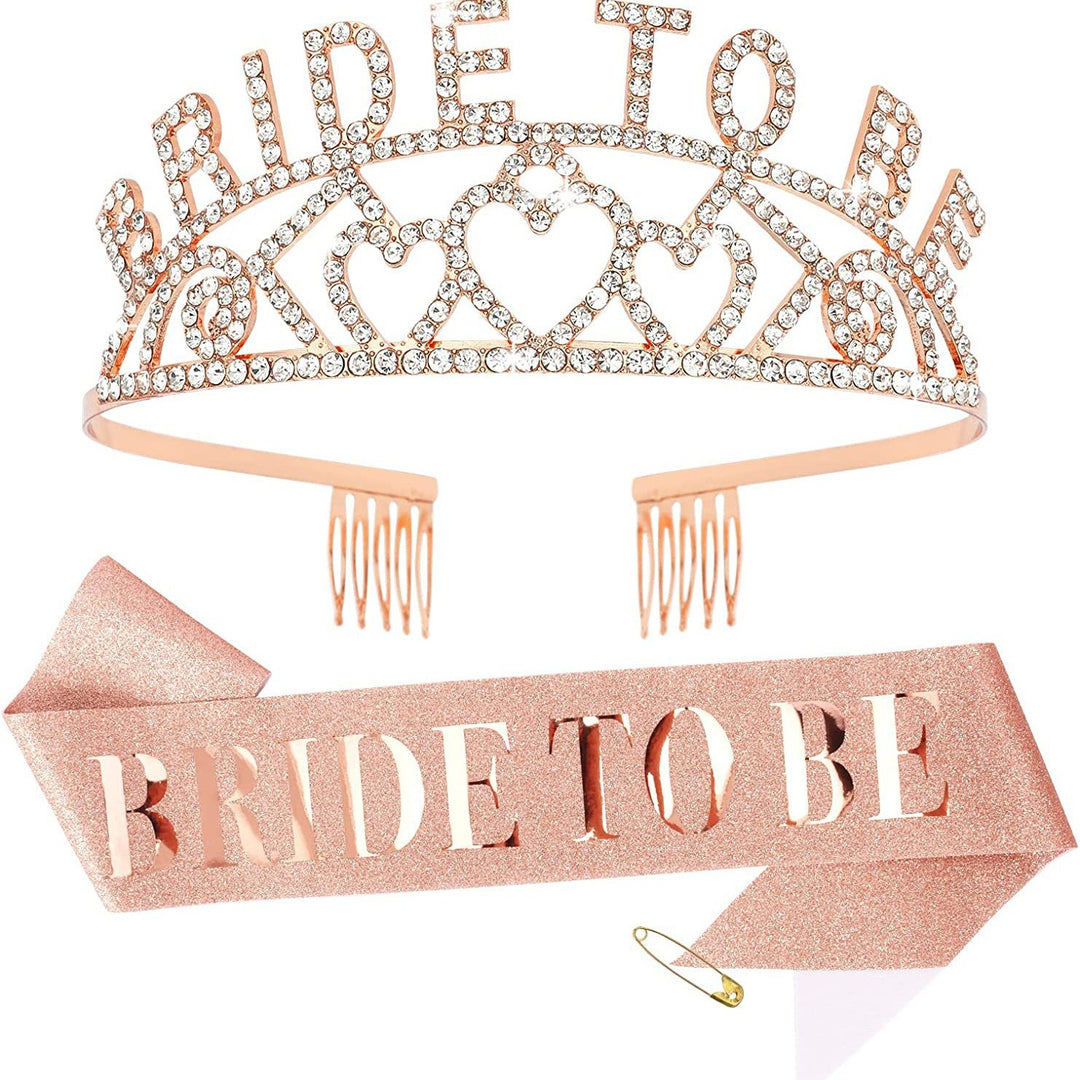 Dame Glitrende Tiara med Hjerte Motiver Skanto