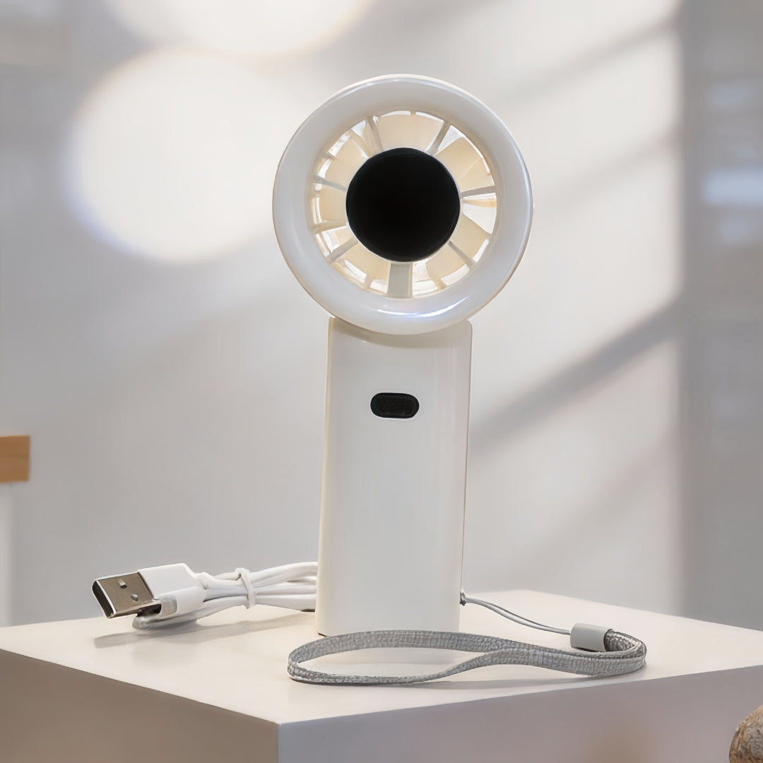 Dame bærbar mini-håndvifte med innovativt design Skanto