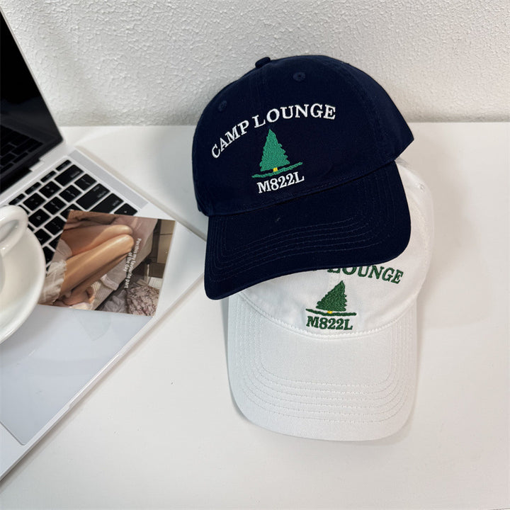 Herre Broderte Camp Logo Baseball Cap Skanto