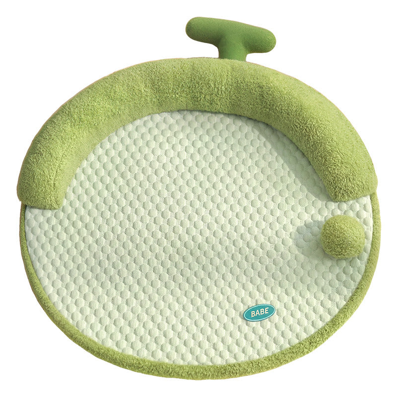 Unisex nan rund babykrabblematt med ergonomisk nakkepute og sklisikker bunn Skanto