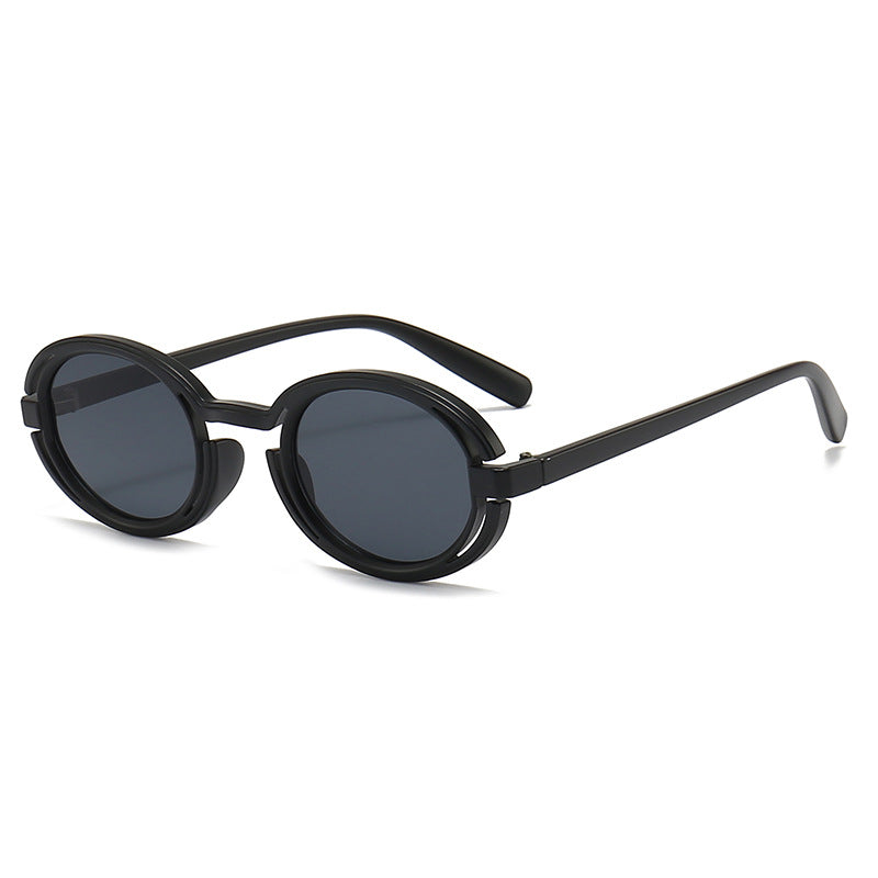 Damen Runde Solbrille i moderne retro-stil Skanto