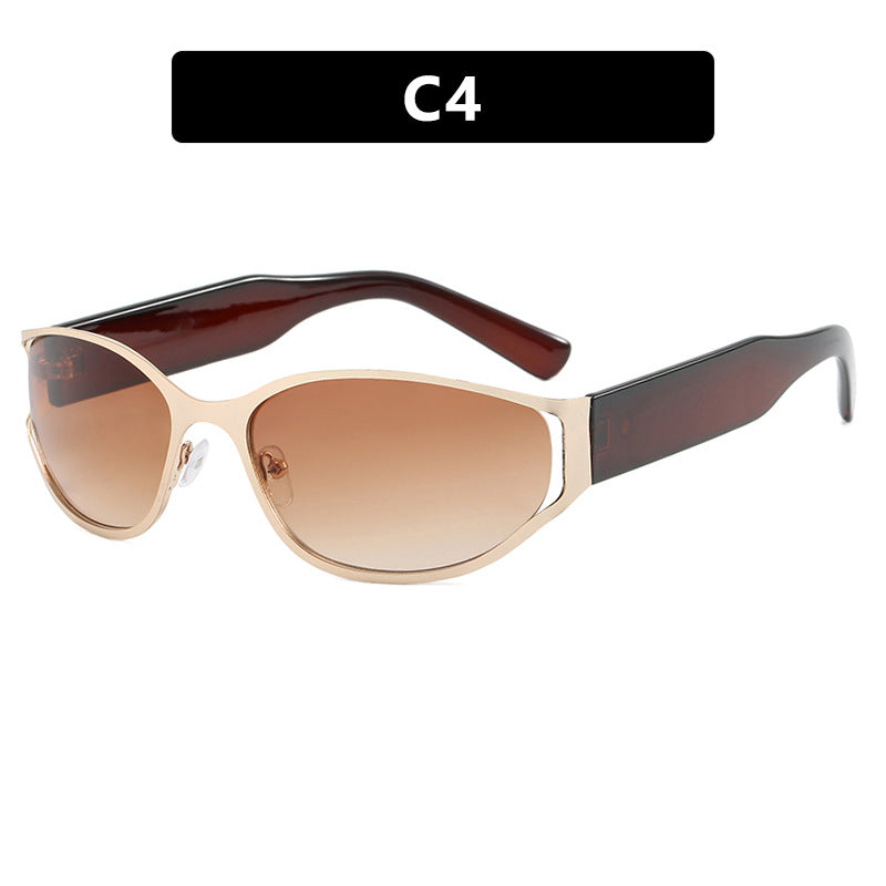 Women's modern sunglasses with elegant contours and protective UV filter Skanto
