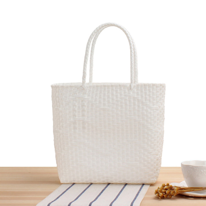 Handbag made of high-strength braided material with elegant wave structure Skanto