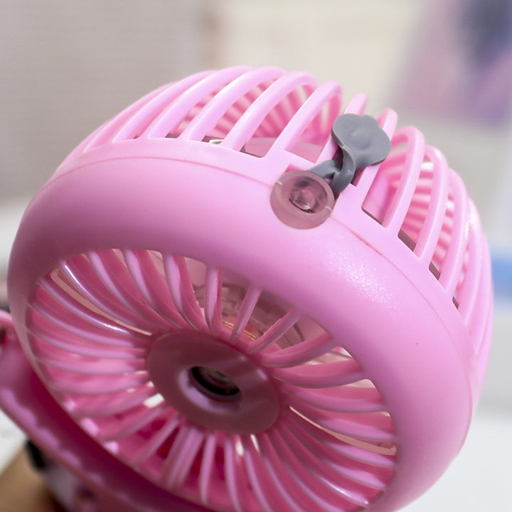 Kvinne bærbar mini håndvifte med sprayfunksjon og ergonomisk design Skanto