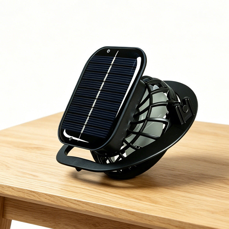 Unisex nan tragbar solardrevet mini-vifte med integrert solcellepanel Skanto