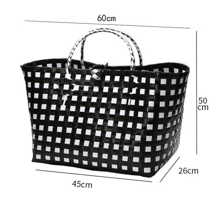 Stor kapasitet vevd handlebag Skanto