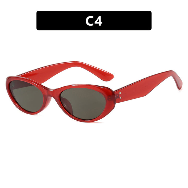 Women's Fashion Cat-Eye Sunglasses with High-Quality Plastic Frame and UV Protection Skanto