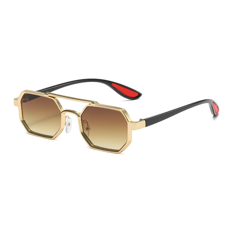 Damer moteriktig designer-solbrille med eksklusiv åttkantet ramme Skanto