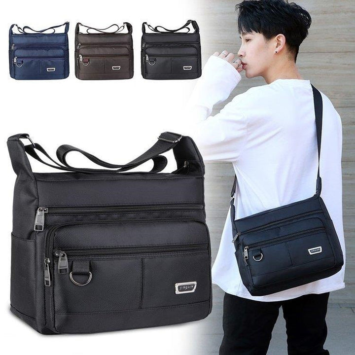 Praktisk crossbody-veske med multifunksjonelt fagssystem Skanto