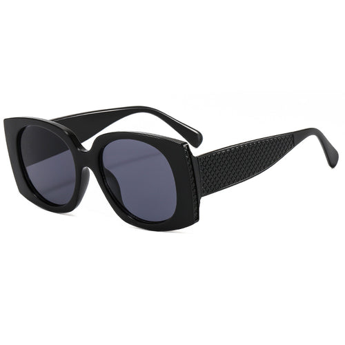 Damer stilige oversized solbriller med strukturert ramme Skanto