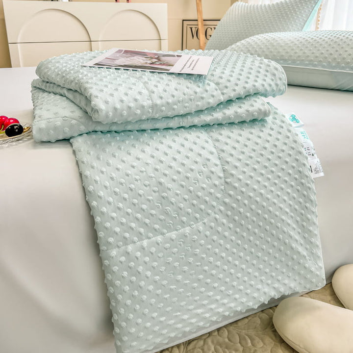 Reversibel Teksturert Ultra-Myk Iskrem-Liknende Kjølende Sommerdyne | Skanto