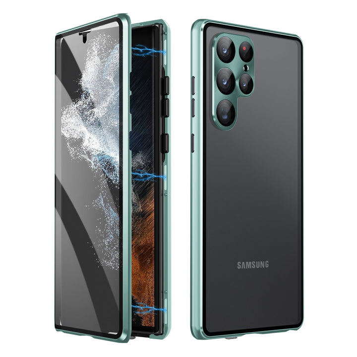Magnetische Samsung-Glashülle | Doppelseitiges Gehärtetes Glas